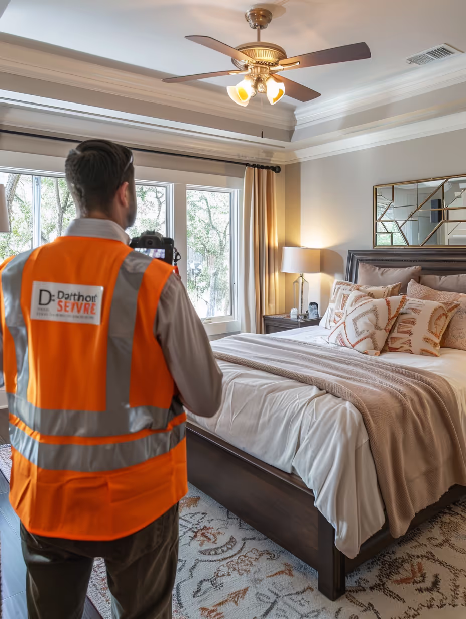 a professional capturing a virtual tour.